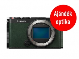 LUMIX DC-S9E-G Full-Frame kompakt fényképezőgép váz - sötét oliva