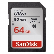 SanDisk 64GB ULTRA SDXC,CL10, 80Mbps