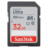 SanDisk 32GB SDHC ULTRA  kártya, 120MB/s, CL10, UHS-I