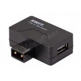 SWIT S-7111, D-tap csatlakozóból USB és D-tap továbbsorolás
