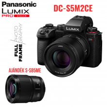 LUMIX DC-S5M2CE FullFrame, 4K váz  - S-S50 optika