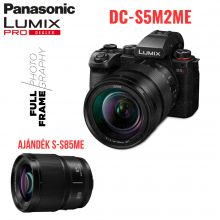 LUMIX DC-S5M2ME FullFrame, tükör nélküli készülék váz + R24105 optika