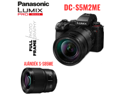 LUMIX DC-S5M2ME FullFrame, tükör nélküli készülék váz + R24105 optika