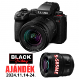 LUMIX DC-S5M2KE,  Full-frame, tükör nélküli készülékváz + S-R2060 optika - 2024BF