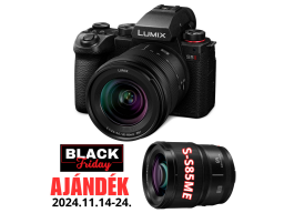 LUMIX DC-S5M2KE,  Full-frame, tükör nélküli készülékváz + S-R2060 optika - 2024BF