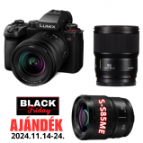 LUMIX DC-S5M2WE Full-frame, tükör nélküli készülékváz +R2060 +S50 optika - 2024BF