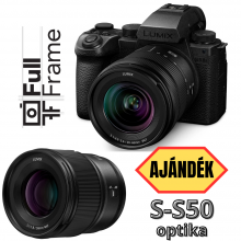 LUMIX DC-S5M2KE,  Full-frame, tükör nélküli készülékváz + S-R2060 optika - 2024BF