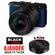 LUMIX DC-S9KE-A Full-Frame kompakt fényképezőgép váz és S-R2060 optika - égszínkék - 2024BF