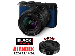 LUMIX DC-S9KE-A Full-Frame kompakt fényképezőgép váz és S-R2060 optika - égszínkék - 2024BF