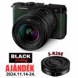 LUMIX DC-S9KE-G Full-Frame kompakt fényképezőgép váz és S-R2060 optika - olivazöld - 2024BF