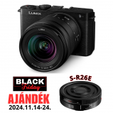 LUMIX DC-S9KE-K Full-Frame kompakt fényképezőgép váz és S-R2060 optika - koromfekete - 2024BF