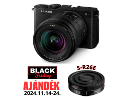 LUMIX DC-S9KE-K Full-Frame kompakt fényképezőgép váz és S-R2060 optika - koromfekete - 2024BF