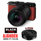 LUMIX DC-S9KE-R Full-Frame kompakt fényképezőgép váz és S-R2060 optika - bíborvörös - 2024BF