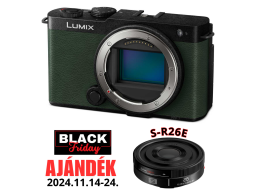 LUMIX DC-S9E-G Full-Frame kompakt fényképezőgép váz - sötét oliva - 2024BF